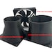 Wind Simulator 140mm/120mm Fan to 100mm/76mm Reducer Adaptor for Sim ...