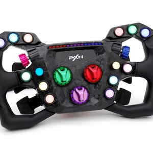 Anodized Aluminium Encoder Knobs for PXN GT ONE GT3 Steering Wheel