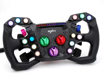 Anodized Aluminium Encoder Knobs for PXN GT ONE GT3 Steering Wheel