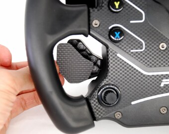 Kopplingspaddelskydd i äkta kolfiber för Fanatec CSL-ratt GT3
