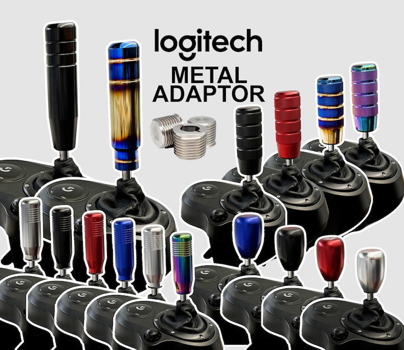 Gear Shifter Knob And Metal Adaptor For Logitech G29 G920 G923 G27 Driving Force Shifter image 1