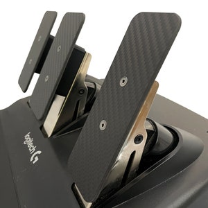 Carbon Fibre Pedal Faces for Logitech G923 G29 G920 G27 G25