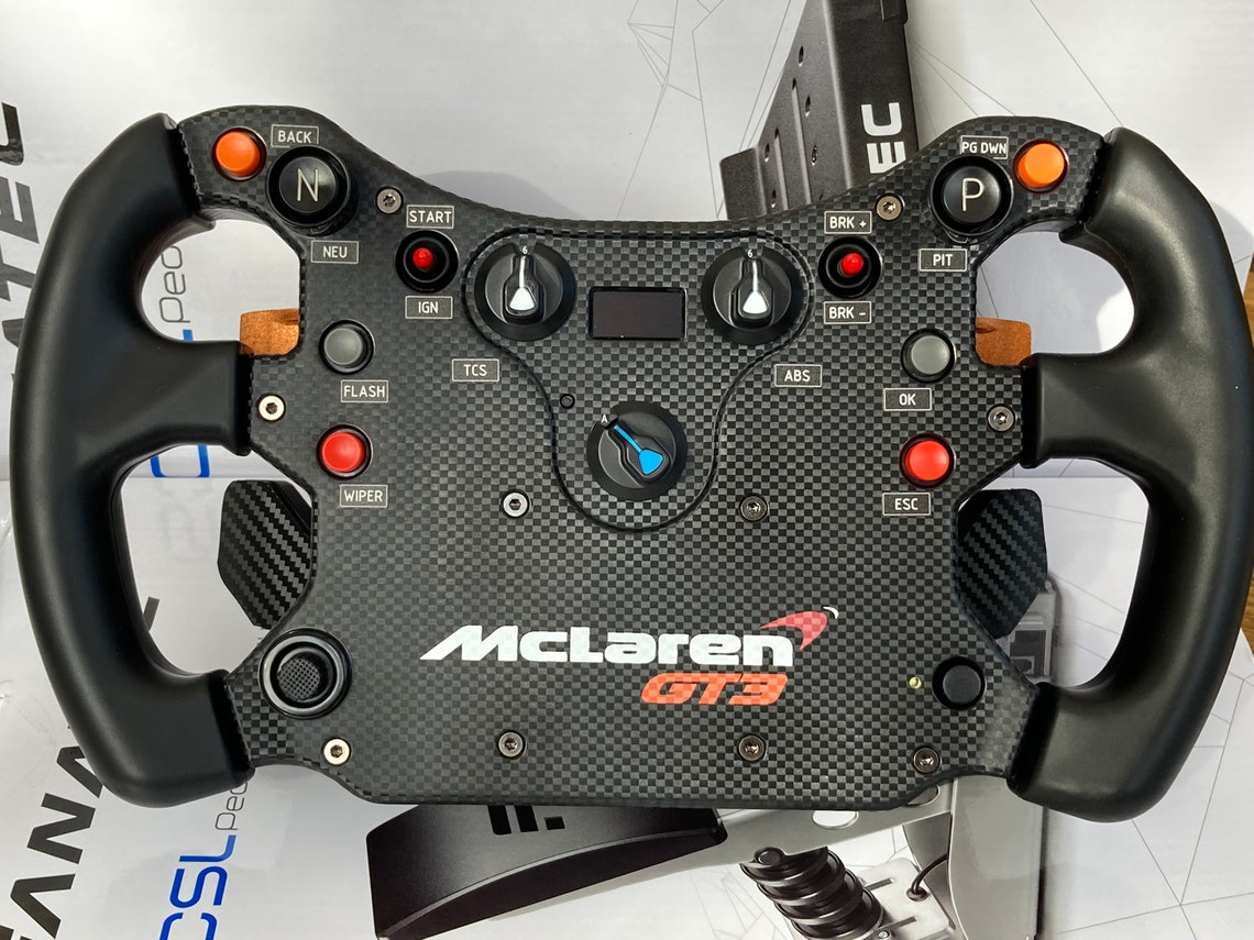 Real Carbon Fanatec Mclaren GT3 CSL Elite Steering Wheel Etsy