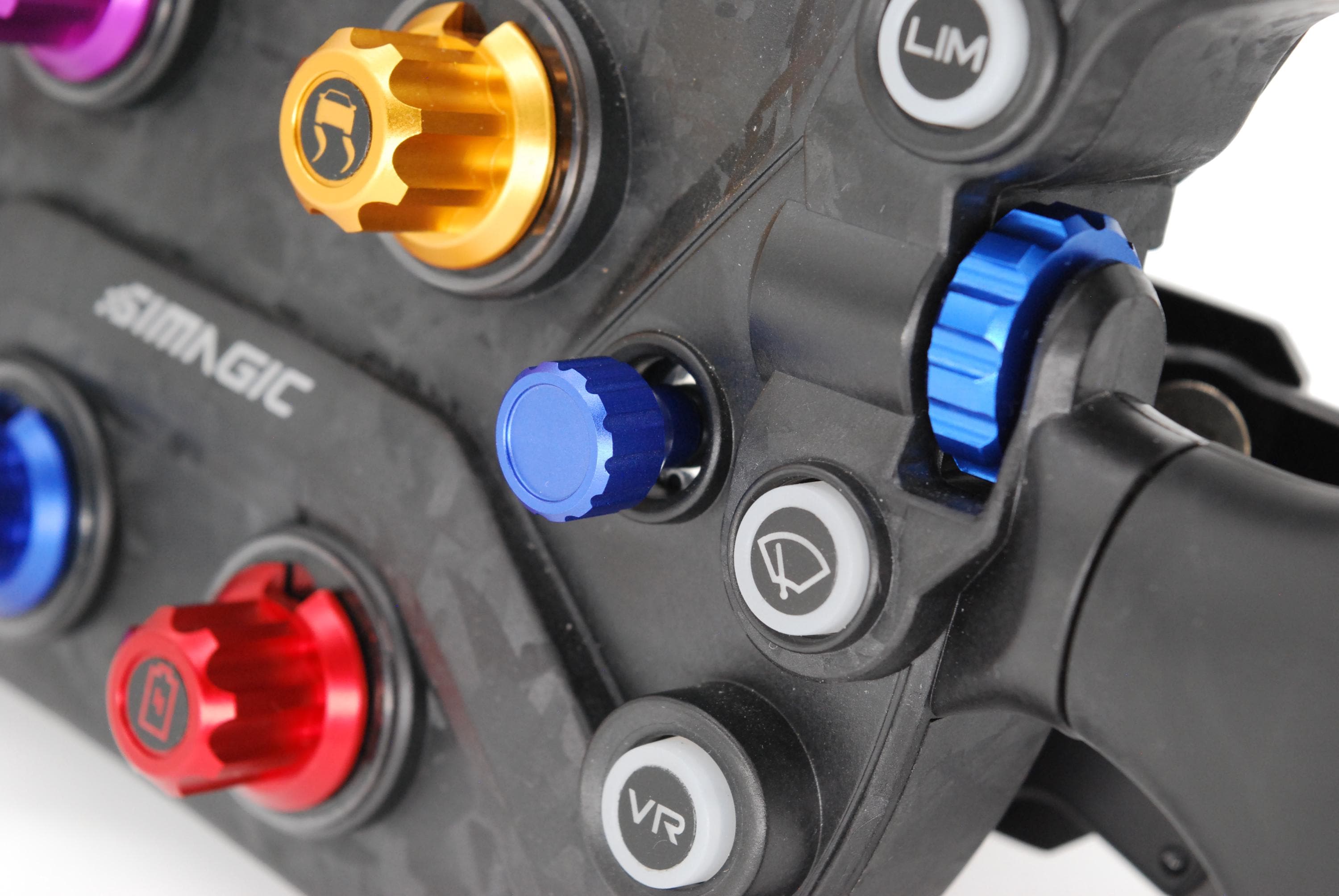 Funky Switch & Joystick Knob for Simagic GT Neo Anodised Aluminium