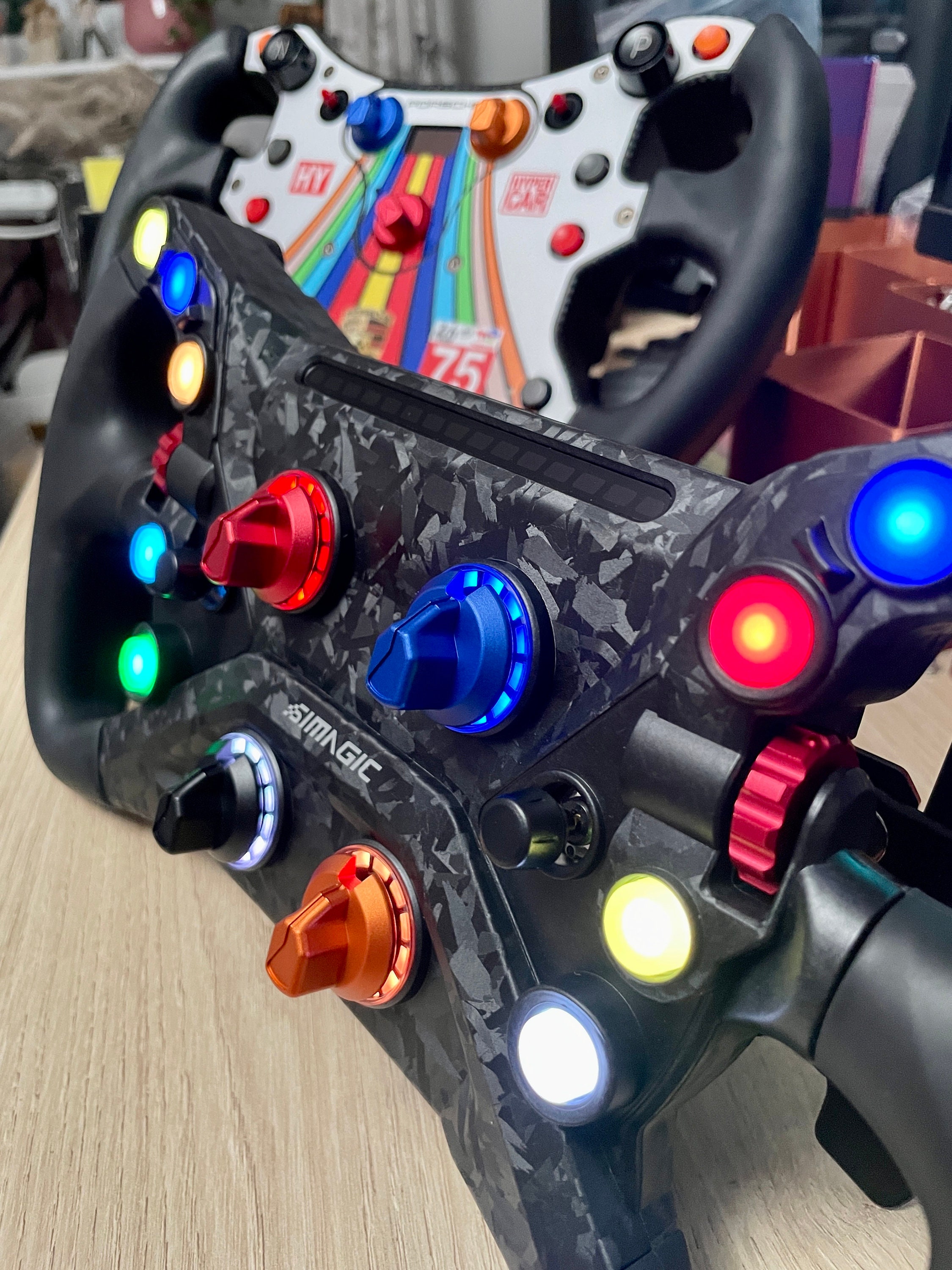 Simagic GT Neo Anodized CNC Aluminium Encoder Knobs (also Fits