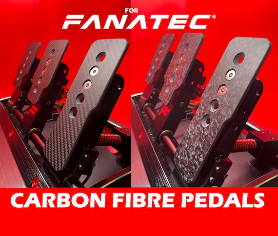 Fanatec Clubsport V3ペダル用リアルカーボンファイバーペダルプレート