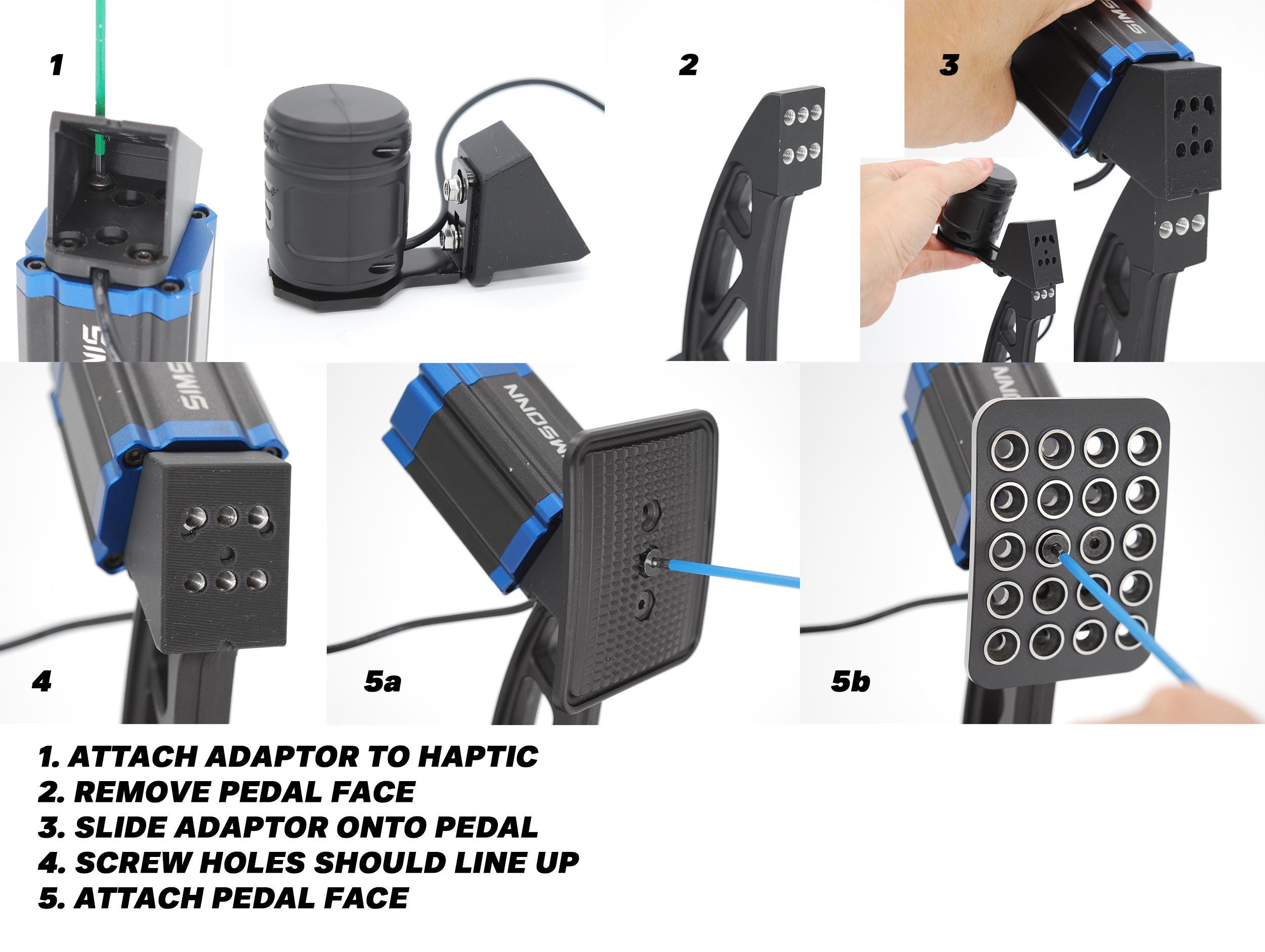 Asetek Simsonn VAMおよびVAM Pro Haptic Pedal Reactor用マウント 
