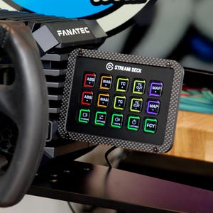Stream Deck Mount for Fanatec Direct Drive Bases Clubsport, Clubsport+, DD1, DD2, CSL DD & Gran Turismo DD Pro Wheelbase