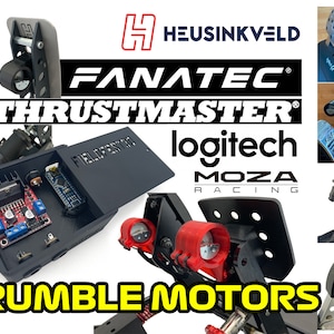 Rumble Kit for Thrustmaster Fanatec Moza and Logitech Pedals T3PA TLCM G25 G27 G29 G920 G923 CSL Elite Clubsport v3 CR-P Heusinkveld Sprint