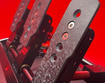 Real Carbon Fibre Pedal Plates for Fanatec Clubsport Iceland Real Carbon Fibre Pedal Plates for Fanatec Clubsport Iceland