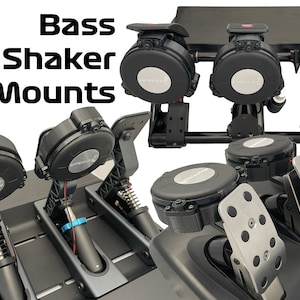 Dayton TT25 Bass Shaker Mounts for Sim Pedals - Logitech Fanatec Thrustmaster Heusinkveld