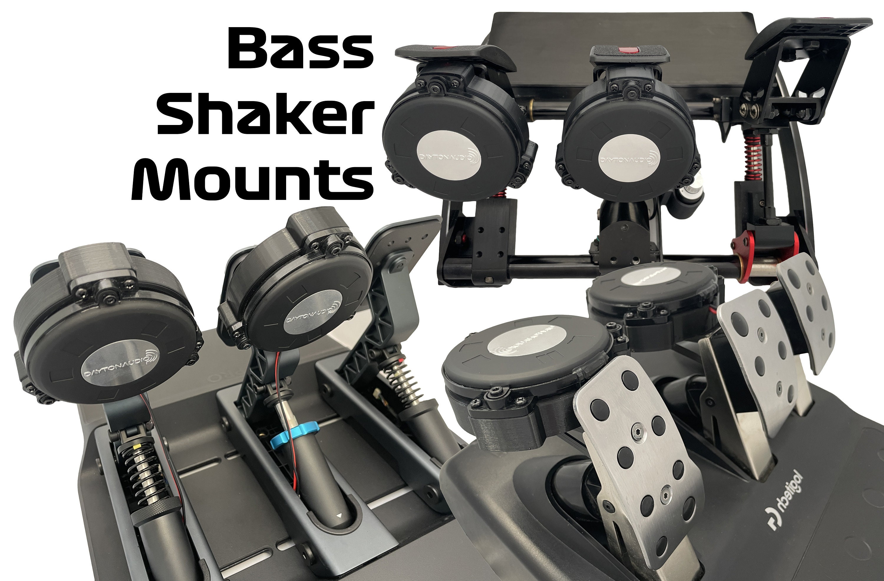 Dayton Bass Shaker Mounts for 8020 8040 or Custom Hole Sizes BST-1 BST-2  TT25 BST-300EX BST1 BST2 