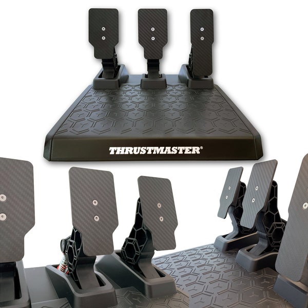 Plaques de pédale en fibre de carbone véritable pour Thrustmaster T-LCM T3PM T3PA