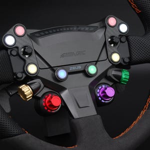 Mandos de codificador de aluminio anodizado para volante deportivo Simagic Zeus