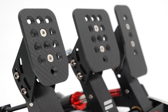 Pro Carbon Pedals - Fanatec Clubsport V3 Carbon Fibre Pedal Faces