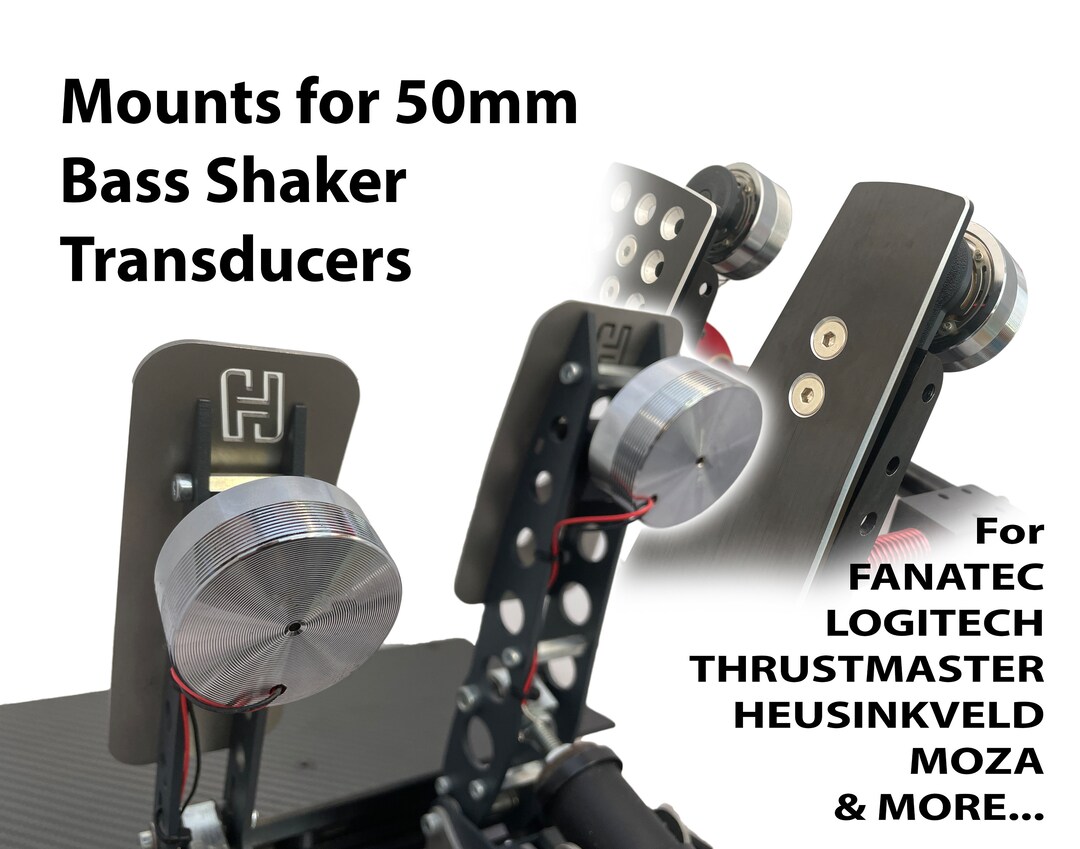 Pedal Mounts for 50MM Resonance Speakers Vibration Bass Shaker Fanatec Heusinkveld Logitech