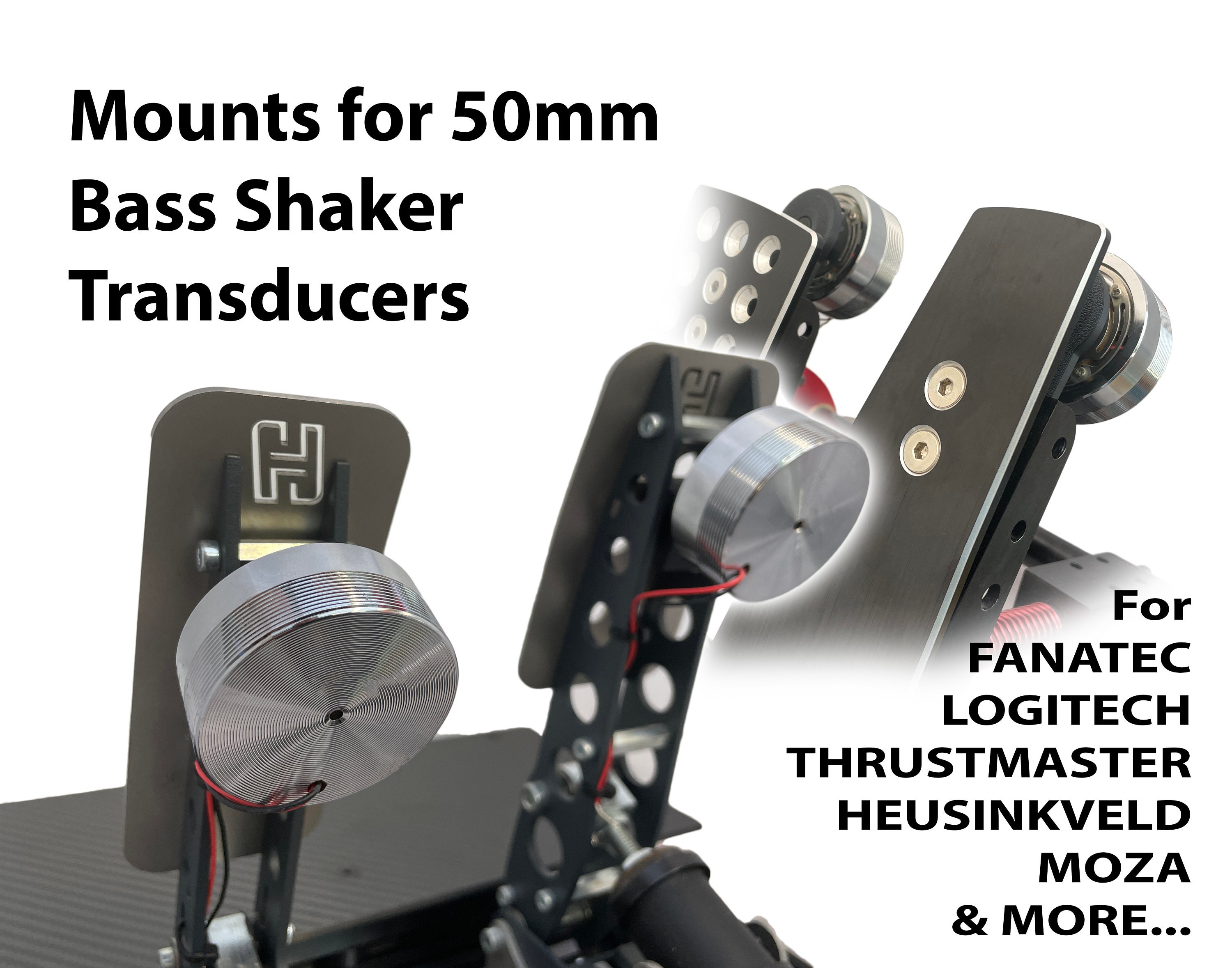 Pedal Mounts for 50MM Resonance Speakers Vibration Bass Shaker