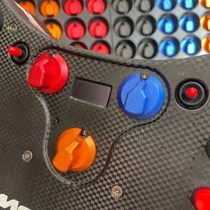 Anodized CNC Aluminium Encoder Knobs for Fanatec Mclaren GT3 Wheel (Also Fits Generic Encoders)