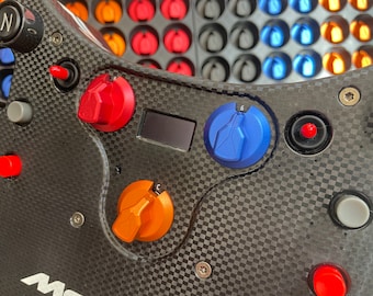 Anodized CNC Aluminium Encoder Knobs for Fanatec Mclaren GT3 Wheel
