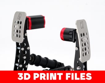 3D-afdrukbestanden: Simagic P-HPR (en P-HPR GT) haptische pedaalreactorbevestiging voor Heusinkveld Ultimate+ pedalen P1000 P2000