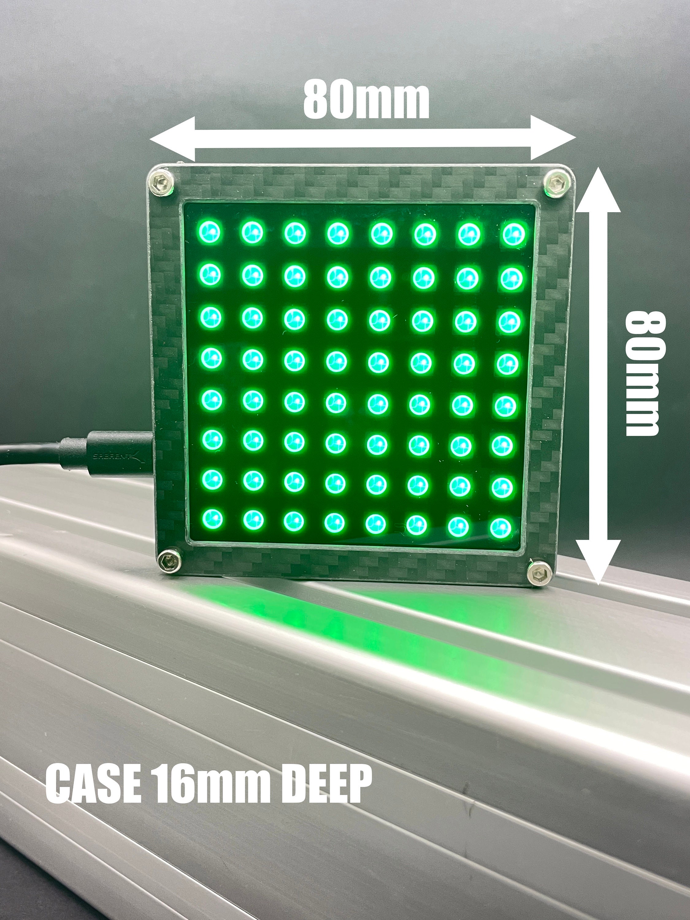 64 LED RGB Matrix for Sim Racing Flags and Gear Indicator