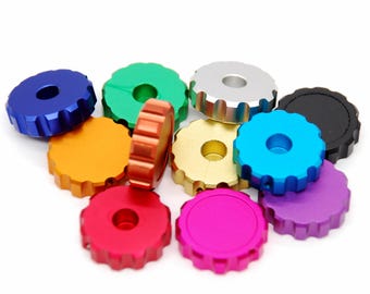 Aluminium Thumb Encoder Knobs CNC Machined Anodised Style ST