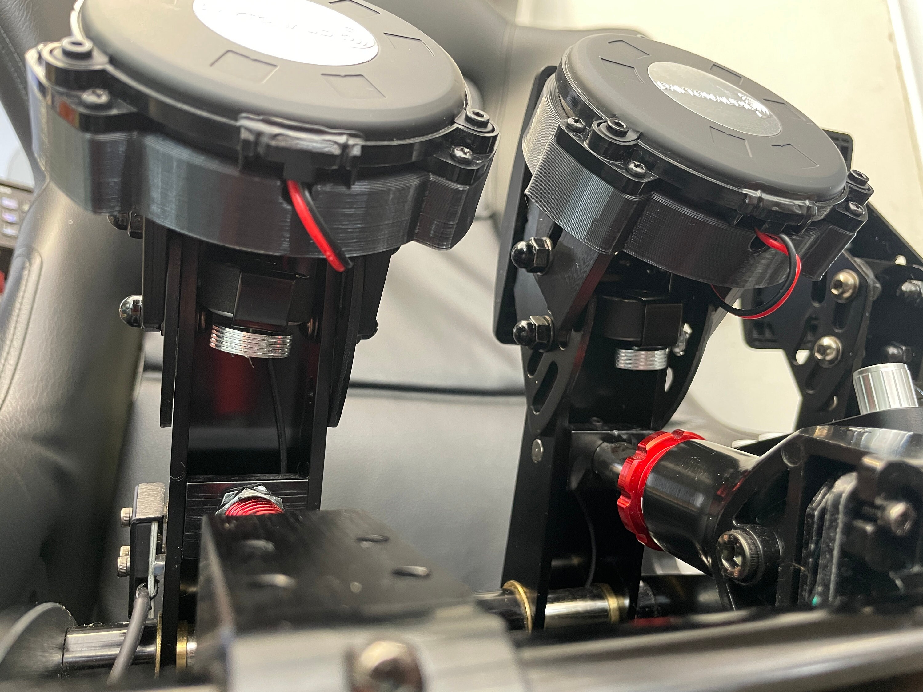 Dayton TT25 Bass Shaker Mounts for Sim Pedals Logitech Fanatec Thrustmaster  Heusinkveld 