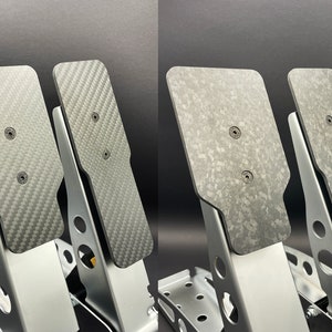 Fanatec CSL Real Carbon Fibre Pedal Plates / Tuning Kit / Moza SR-P Forged or Twill Carbon