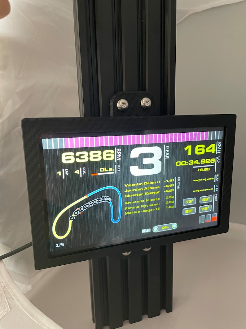 Sim Racing Dashboard Screen Cases Various Mount Options Vocore 5