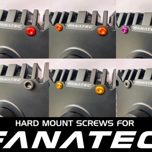 FANATEC WHEELBASE Hard Mounting Coloured Screw Set Fits all Fanatec Bases
