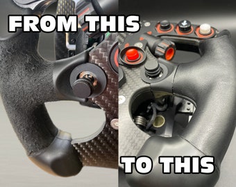 Replace Worn Fanatec Grips with Leather - Leather Cutting Template - DIY Supplies