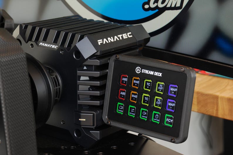 Stream Deck Mount for Fanatec Direct Drive Bases Clubsport, Clubsport+, DD1, DD2, CSL DD & Gran Turismo DD Pro Wheelbase image 4