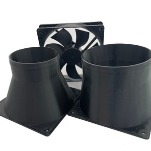 Wind Simulator 140mm/120mm Fan to 100mm/76mm Reducer Adaptor for Sim Racing ShakeIt Wind