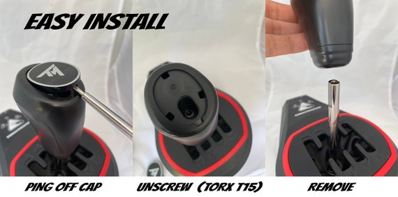 ギアシフターノブ＆アダプター（Thrustmaster TH8S Sim Racing Mod用