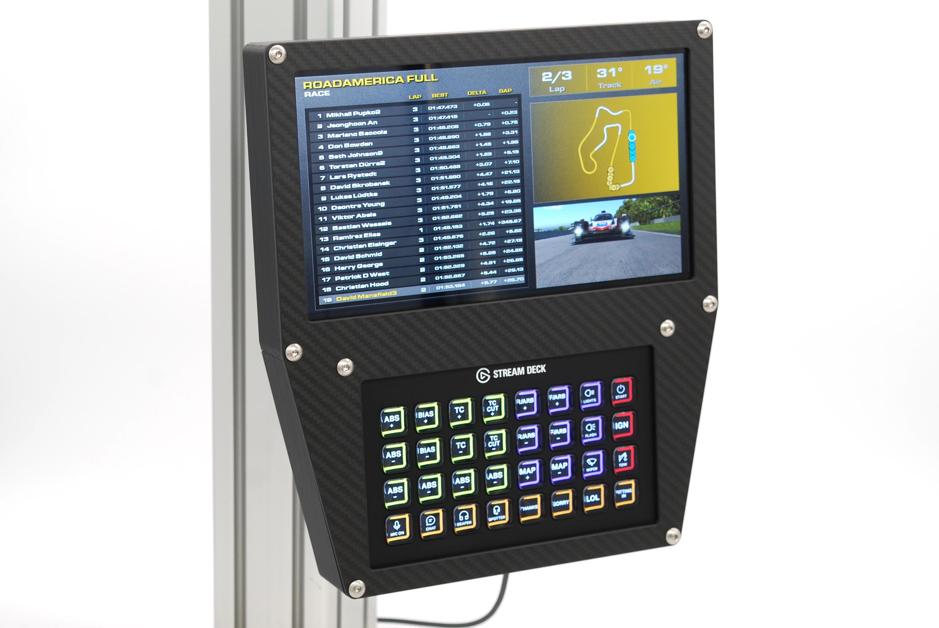 PCシムレース用ボタンボックス（カーボン、突起） PCシムレース用ボタンボックス（カーボン、突起） PCシムレース用