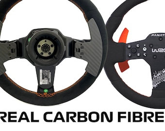 Pagaie cambio in vera fibra di carbonio per ruota Fanatec CSL Elite WRC