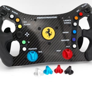 Anodised Aluminium Encoder Knobs for Thrustmaster Ferrari 488 GT3 Wheel (2 Supplied)