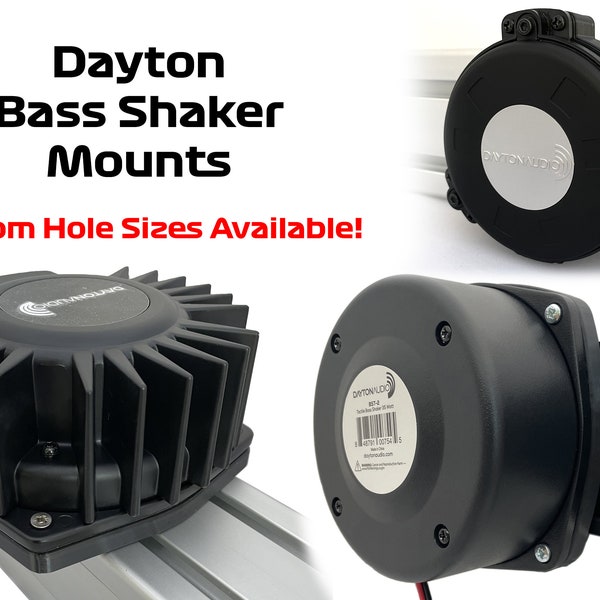 Dayton Bass Shaker Mounts for 8020 8040 or Custom Hole Sizes BST-1 BST-2 TT25 BST-300EX BST1 BST2