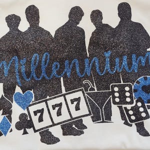 BSB Millenium - Backstreet Boys Inspired Silhouette tee, tank or crop with Vegas icons