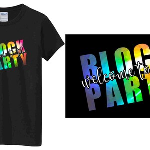 Block Party hologram NKOTB Tee New Kids On The Block Mixtape Tour 2022