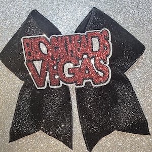 NKOTB New Kids on The Block inspired Blockheads Vegas Glitter Cheer bow