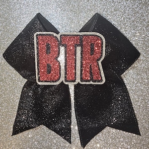 Big Time Rush inspired BTR Glitter Cheer bow