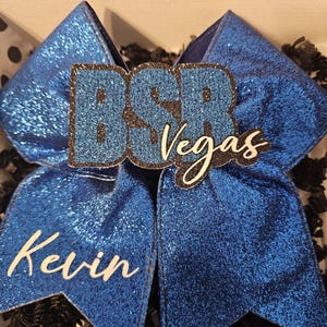Backstreet boys inspired BSB Glitter Cheer bow