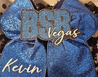 Backstreet boys inspired BSB Glitter Cheer bow