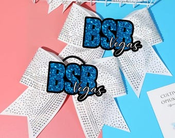 Backstreet boys inspired BSB Glitter Cheer bow with rhinestones
