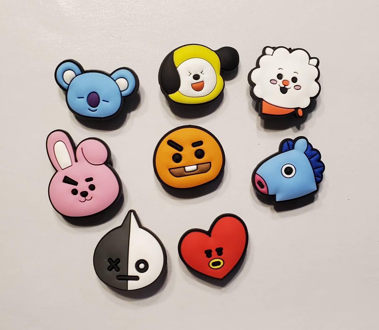 BT21 Shoe Charms Full Set or Individual 