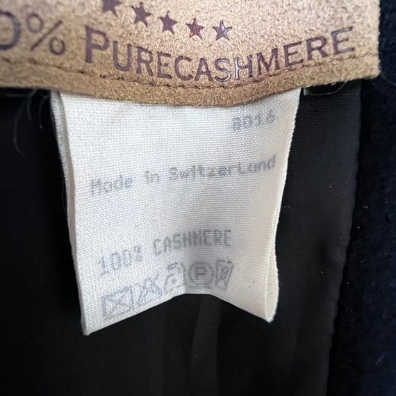 Pure Cashmere Black Coat Pierrette B. Vintage Bel… - image 7