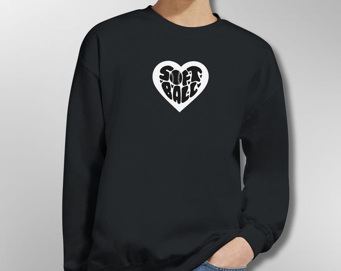 For The Love Of Softball Crewneck Sweatshirt
