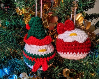 Donald and Daisy Duck Inspired Crochet Ornaments