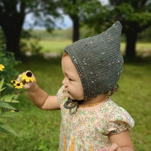 Bonnet bébé lutin en laine 6-12 mois Fabriqué au Canada image 4